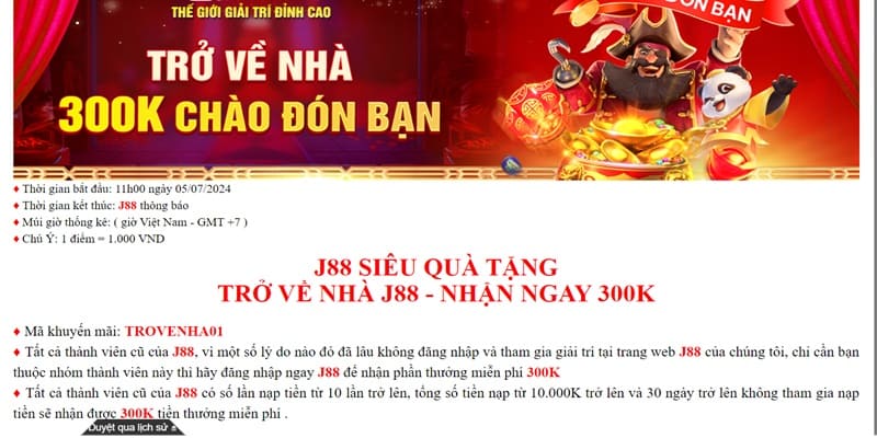 Chương trình ưu đãi đặc biệt chào mừng hội viên trở lại